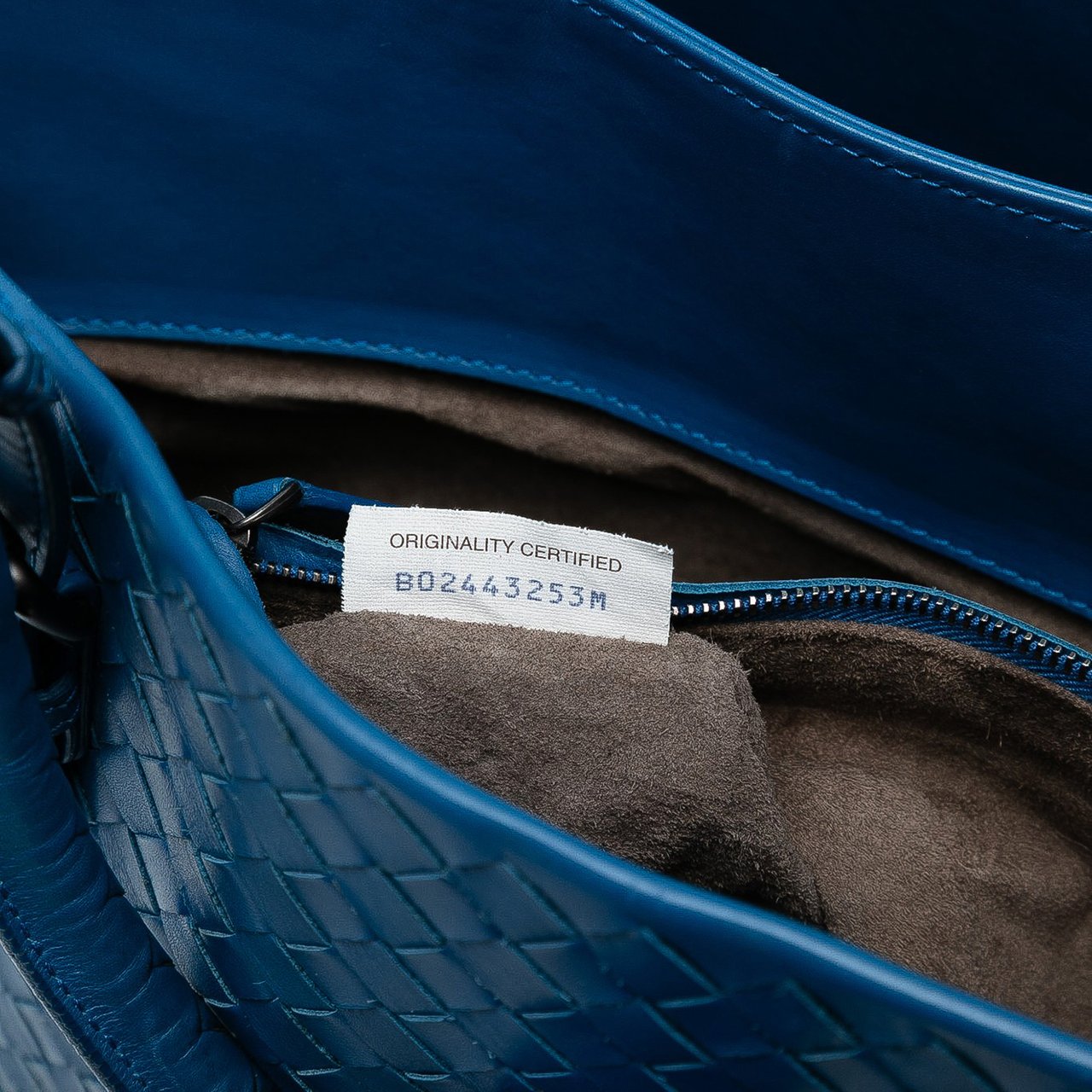 Bottega Veneta Medium Nappa Intrecciato Roma Tote Blauw