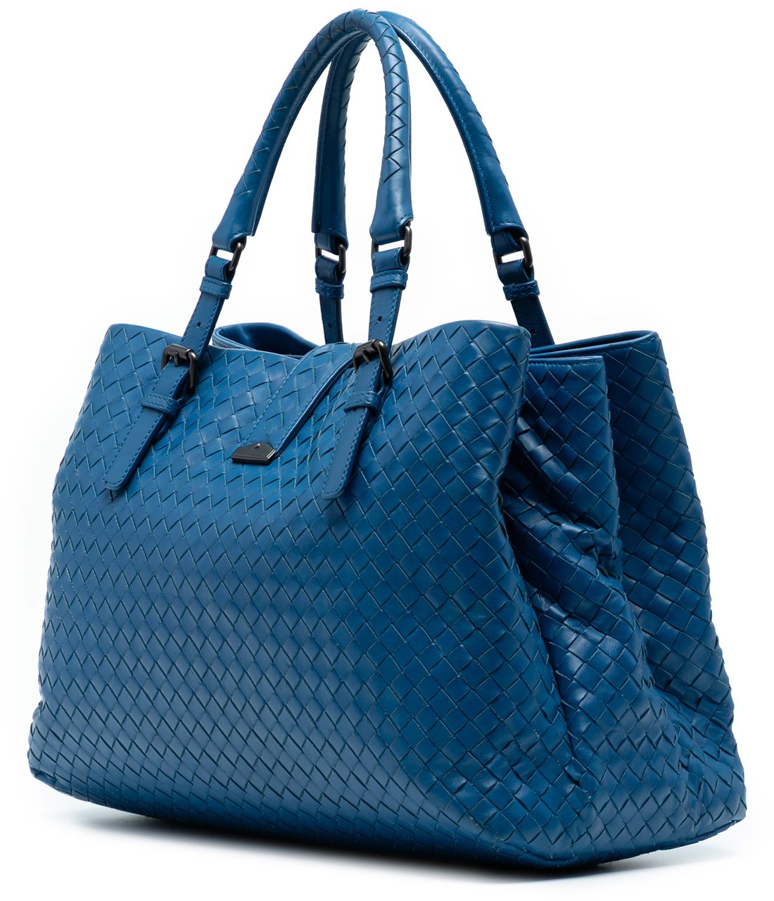 Bottega Veneta Medium Nappa Intrecciato Roma Tote Blauw