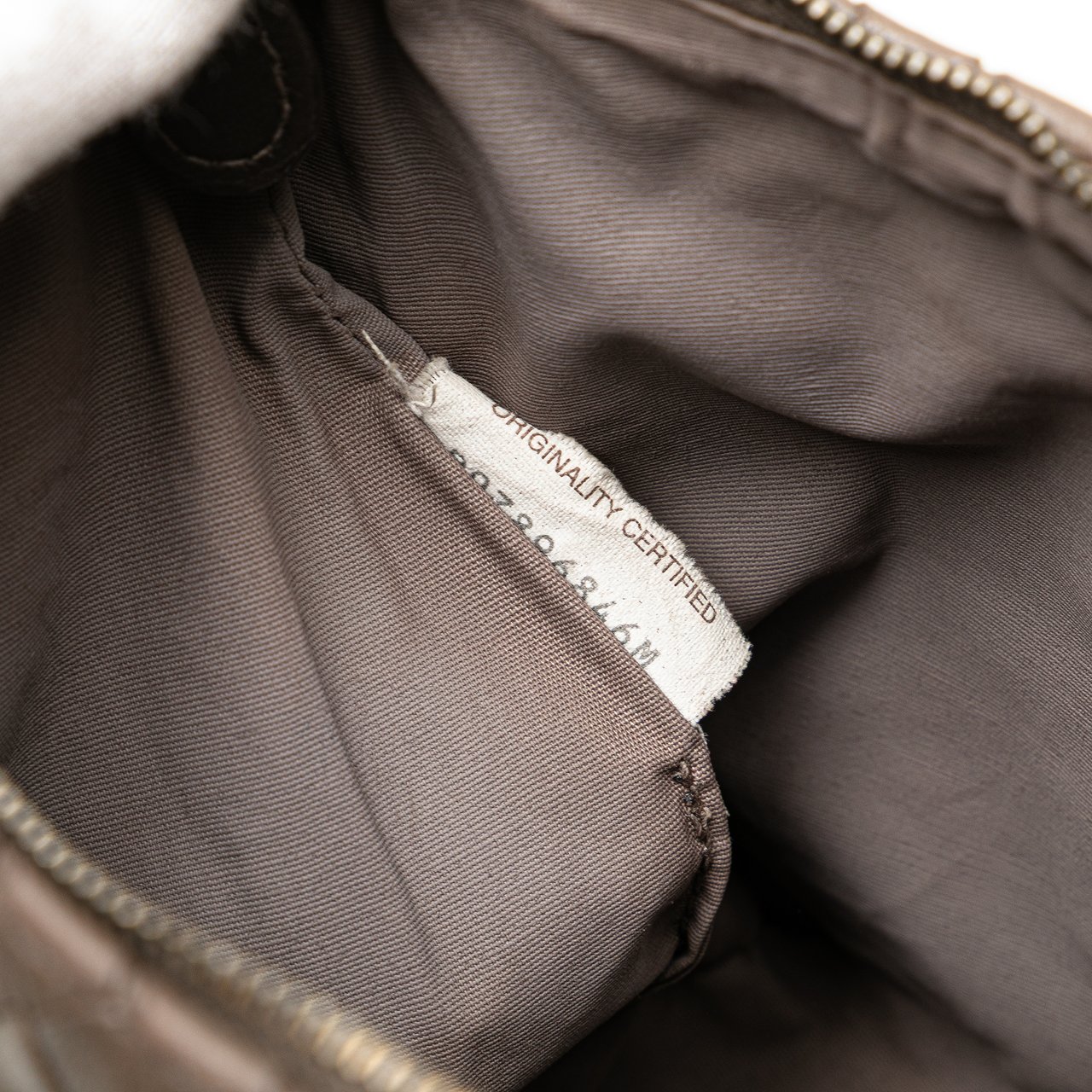 Bottega Veneta Nappa and Patent Intrecciato Crossbody Bruin