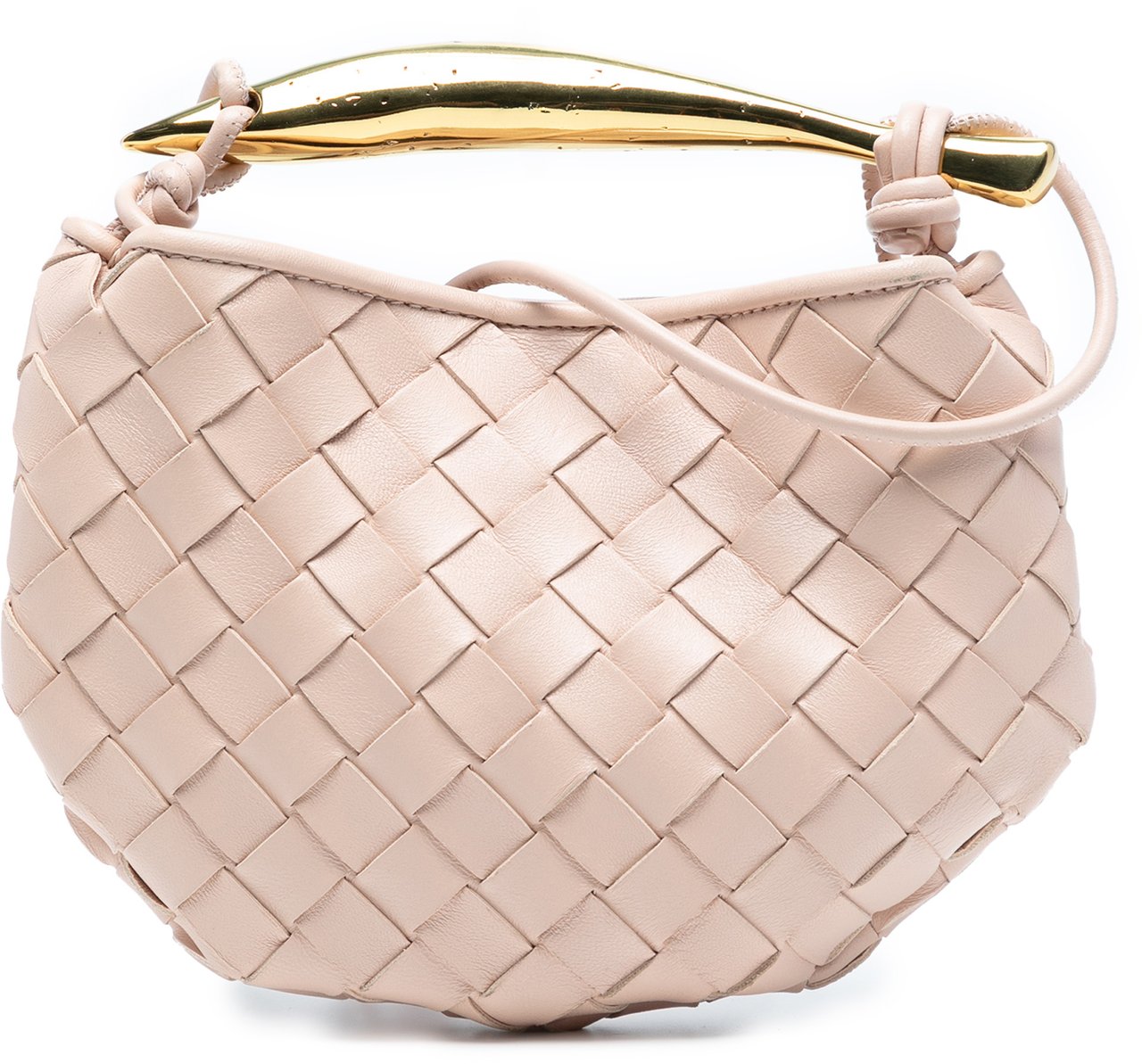 Bottega Veneta Baby Lambskin Intrecciato Sardine Roze
