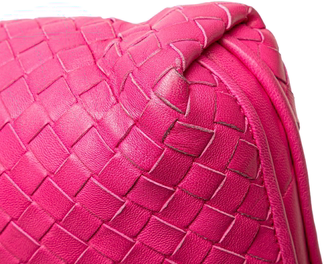 Bottega Veneta Nappa Intrecciato Nodini Crossbody Roze