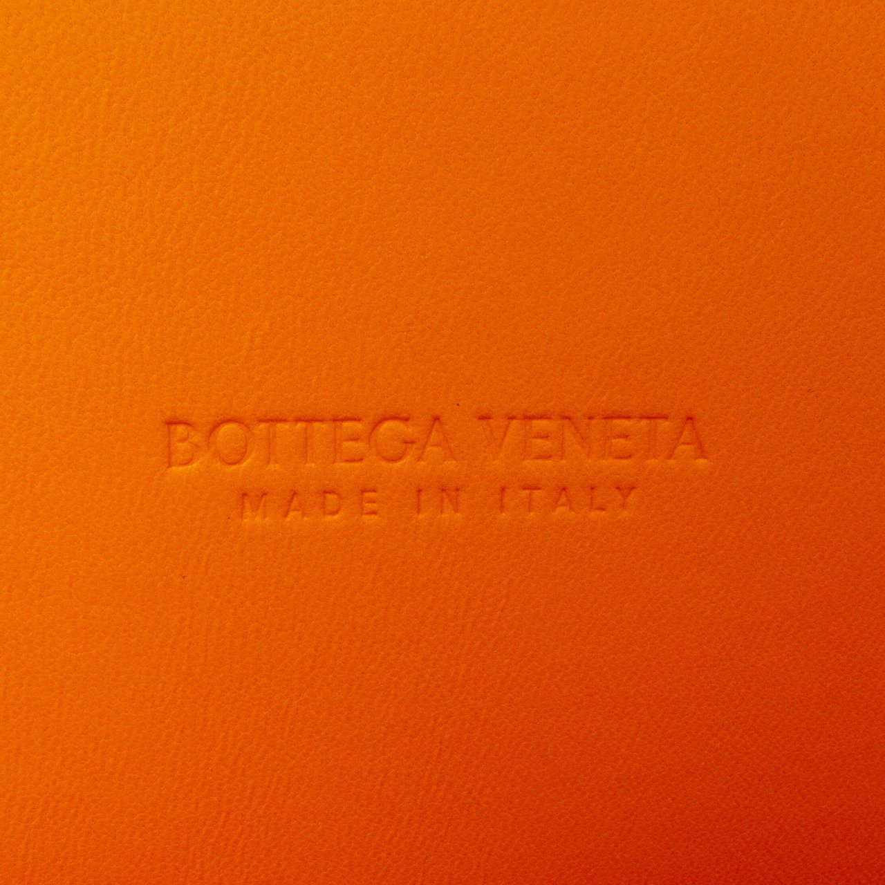 Bottega Veneta Brushed Calfskin Intrecciato Cradle Fold Over Shoulder Bag Oranje