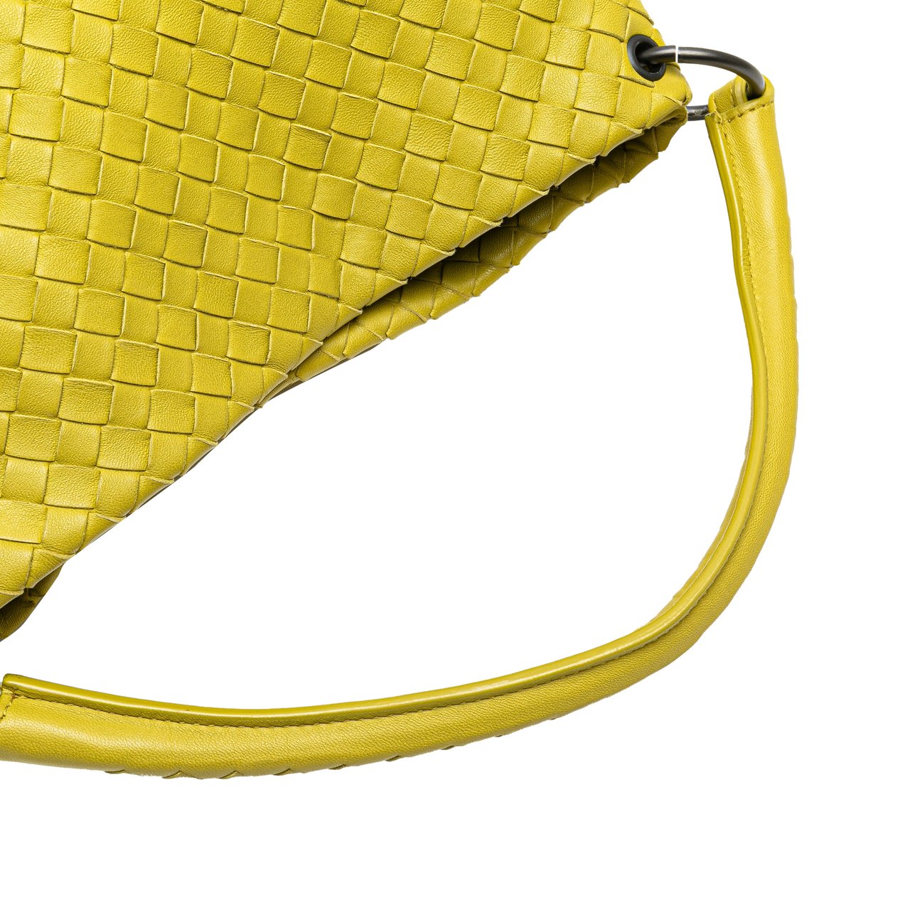 Bottega Veneta Nappa Intrecciato Bucket Bag Geel