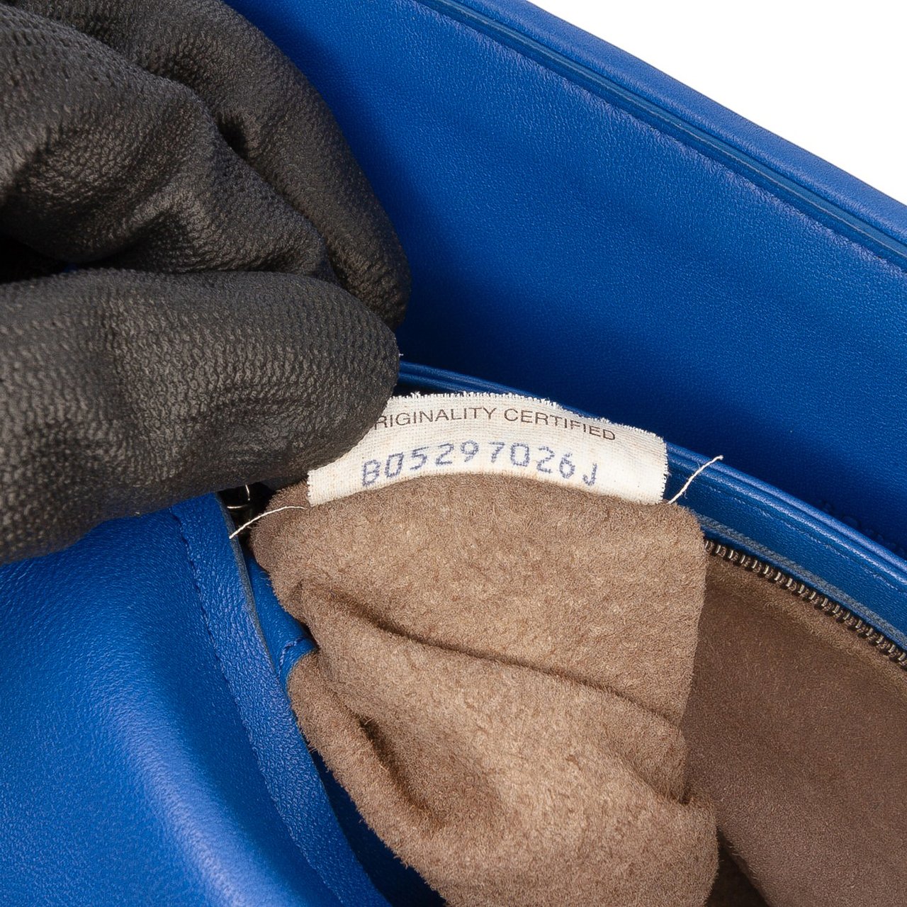 Bottega Veneta Medium Nappa Intrecciato Olimpia Crossbody Blauw