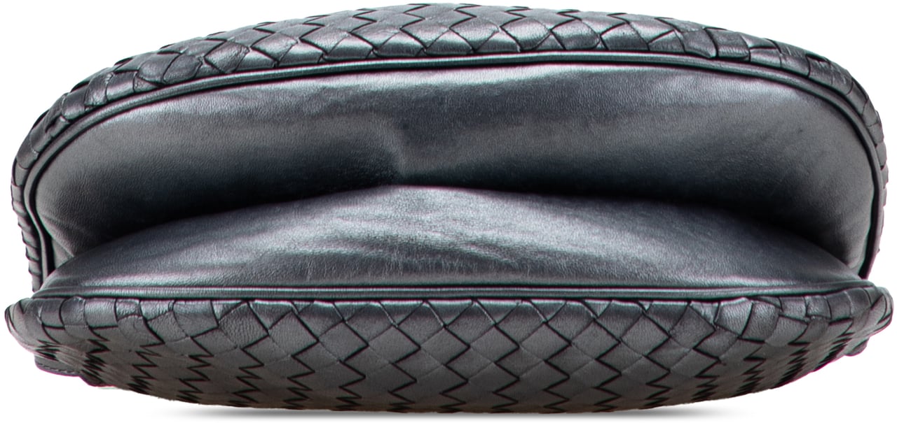 Bottega Veneta Nappa Intrecciato Crossbody Zilver