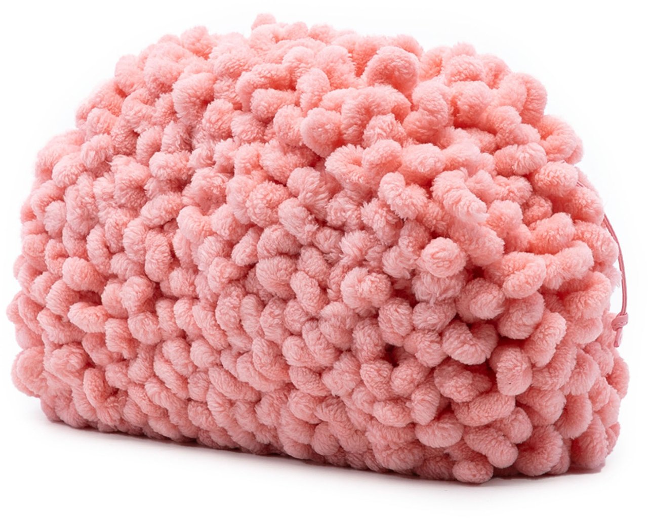 Bottega Veneta Teen Chenille The Pouch Crossbody Roze