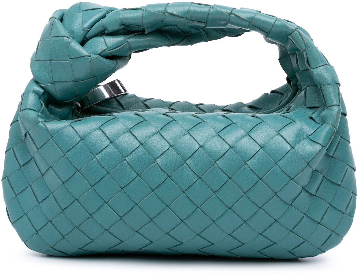 Bottega Veneta Mini Nappa Intrecciato Jodie Blauw