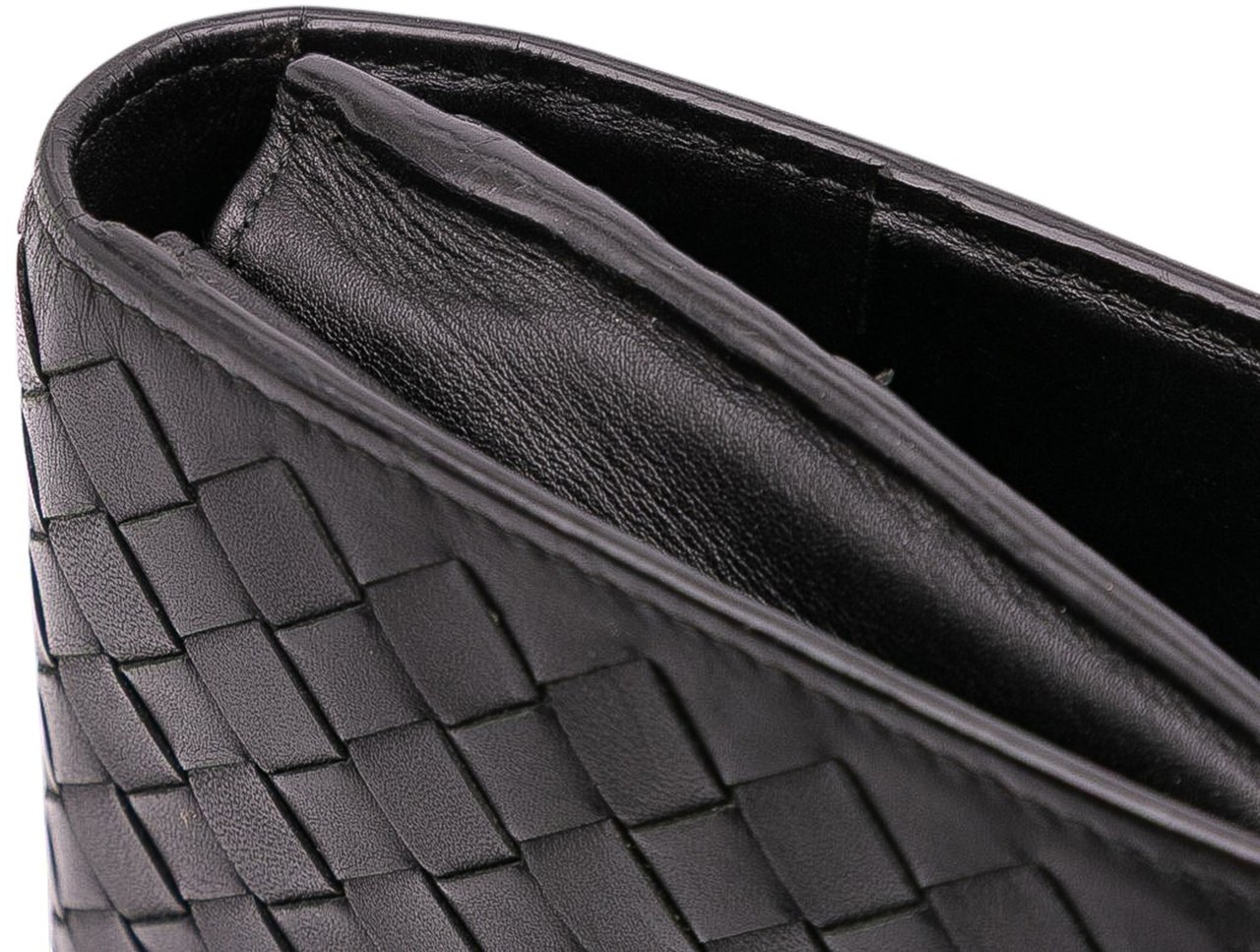 Bottega Veneta Nappa Intrecciato Long Wallet Zwart