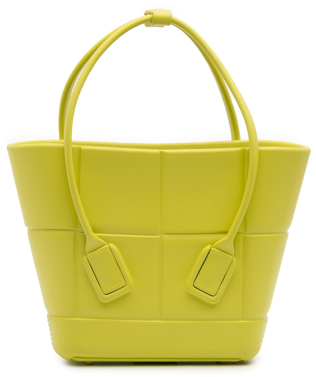 Bottega Veneta Mini Rubber Arco Shopping Bag Groen