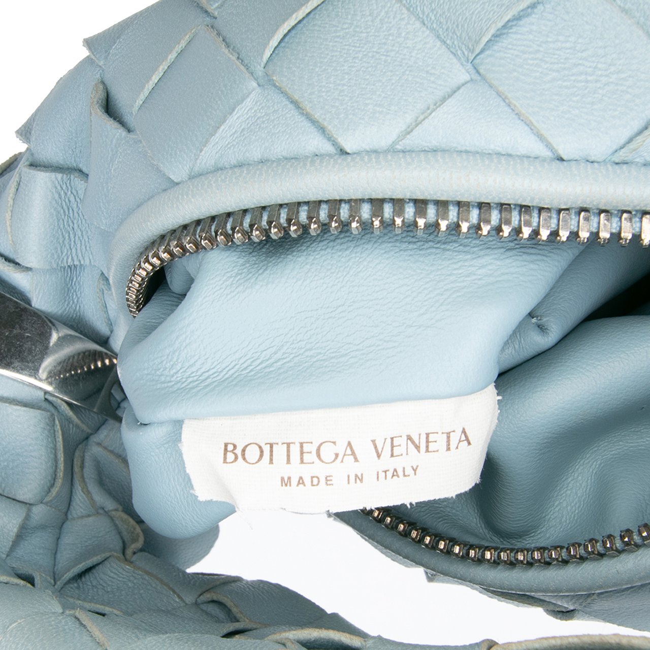 Bottega Veneta Mini Nappa Intrecciato Jodie Blauw
