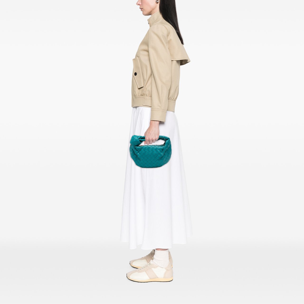 Bottega Veneta Mini Nappa Intrecciato Jodie Blauw