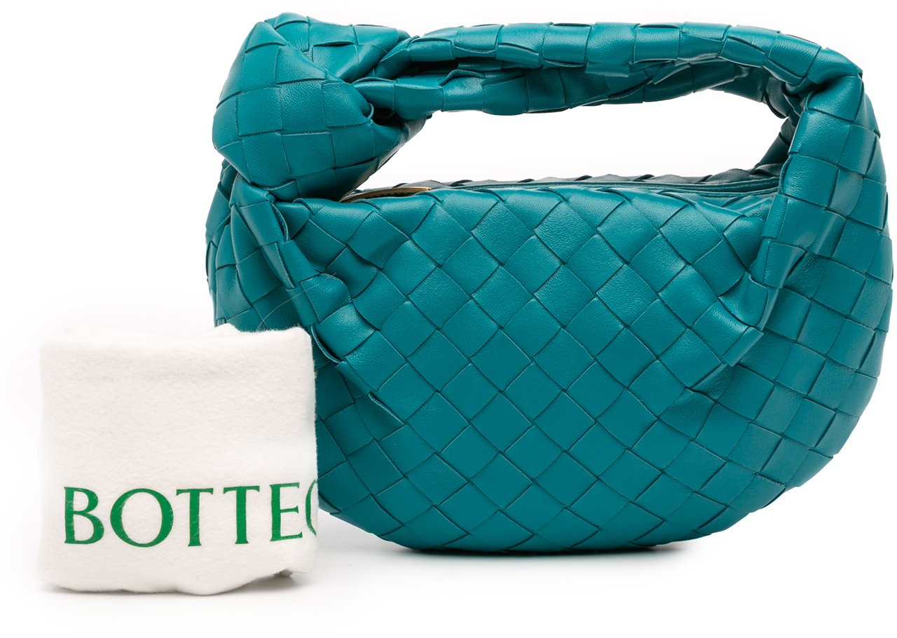 Bottega Veneta Mini Nappa Intrecciato Jodie Blauw