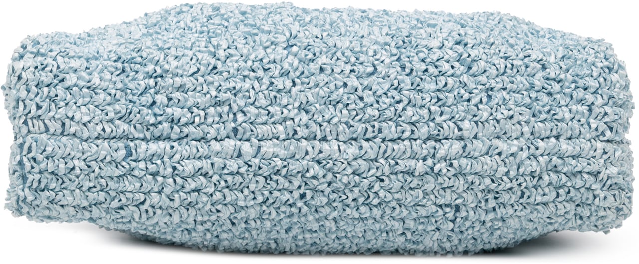 Bottega Veneta Boucle Curly Raffia The Mini Pouch Crossbody Blauw