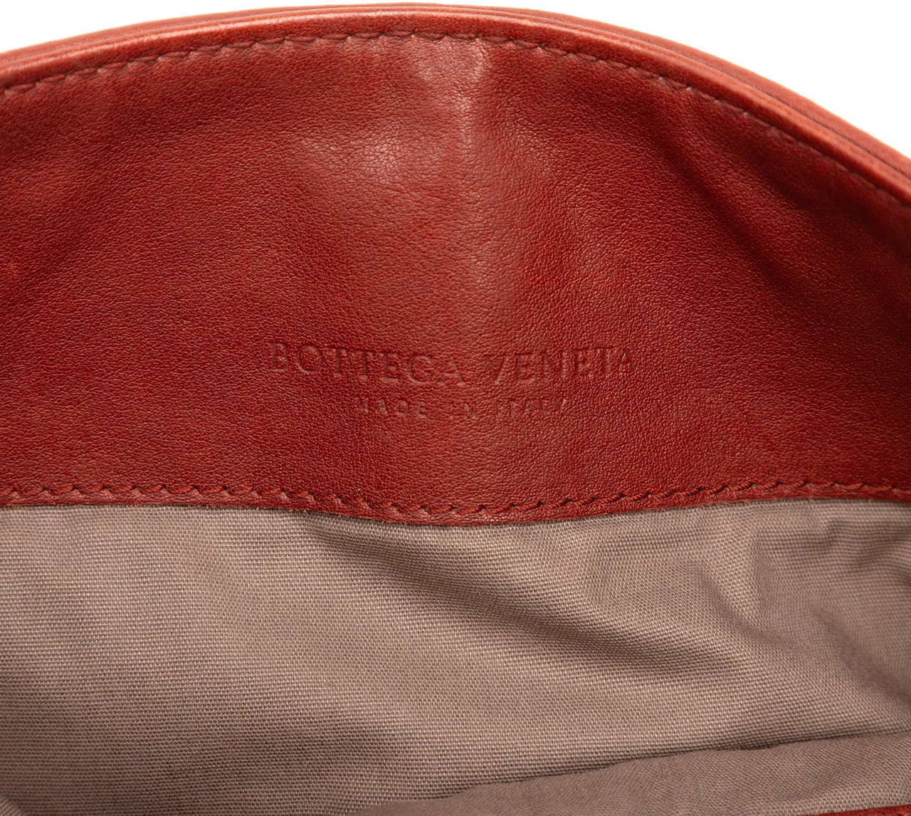 Bottega Veneta Leather Intrecciato Crossbody Bruin