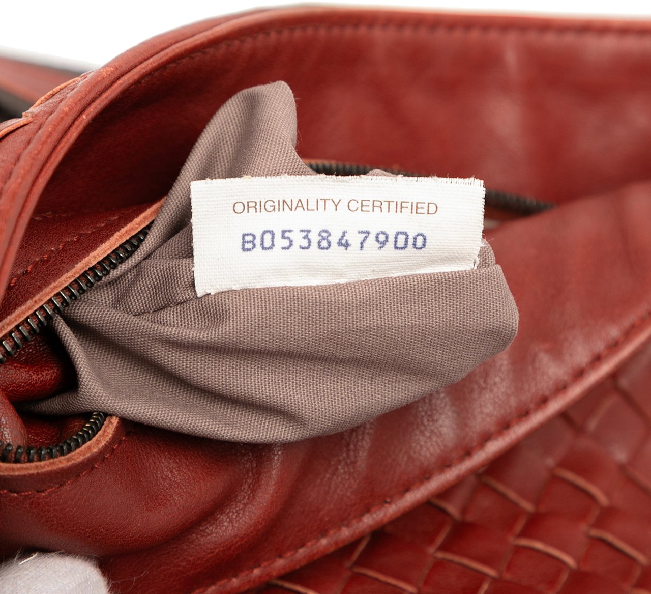 Bottega Veneta Leather Intrecciato Crossbody Bruin