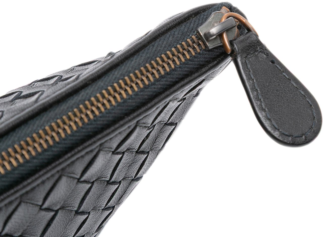 Bottega Veneta Nappa Intrecciato Clutch Zwart