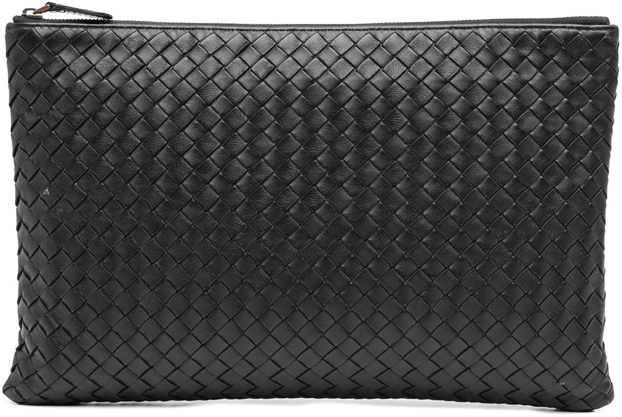 Bottega Veneta Nappa Intrecciato Clutch Zwart