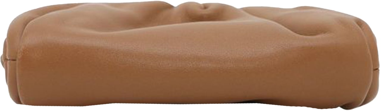 Bottega Veneta Lambskin The Extra Mini Pouch Crossbody Bruin