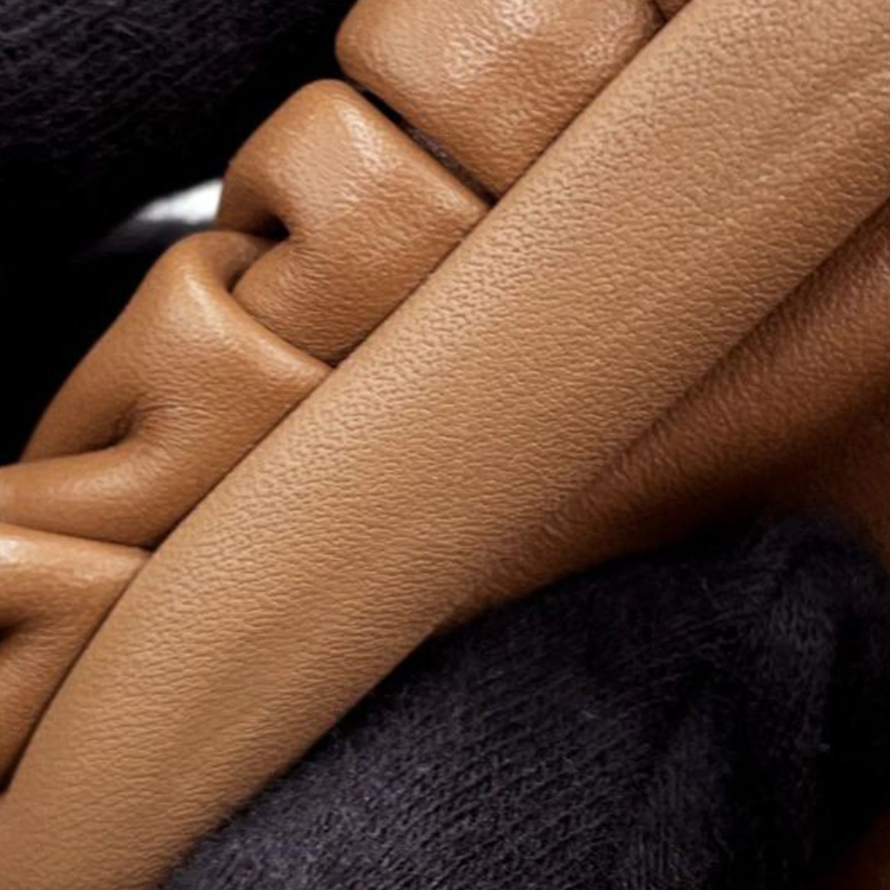 Bottega Veneta Lambskin The Extra Mini Pouch Crossbody Bruin