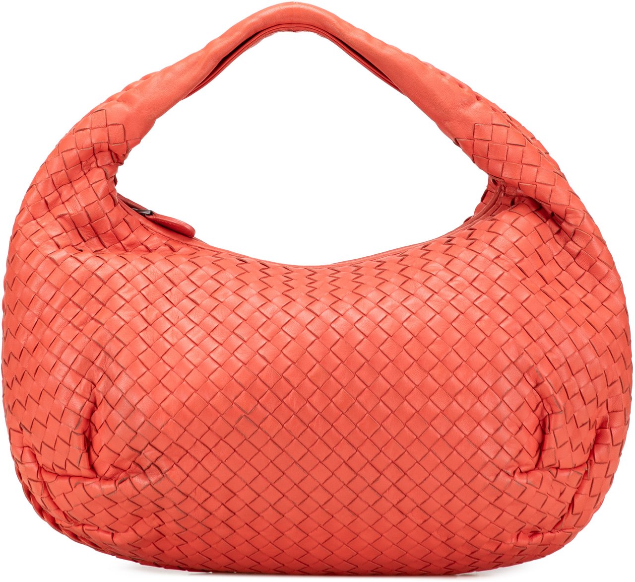 Bottega Veneta Medium Nappa Intrecciato Belly Hobo Oranje