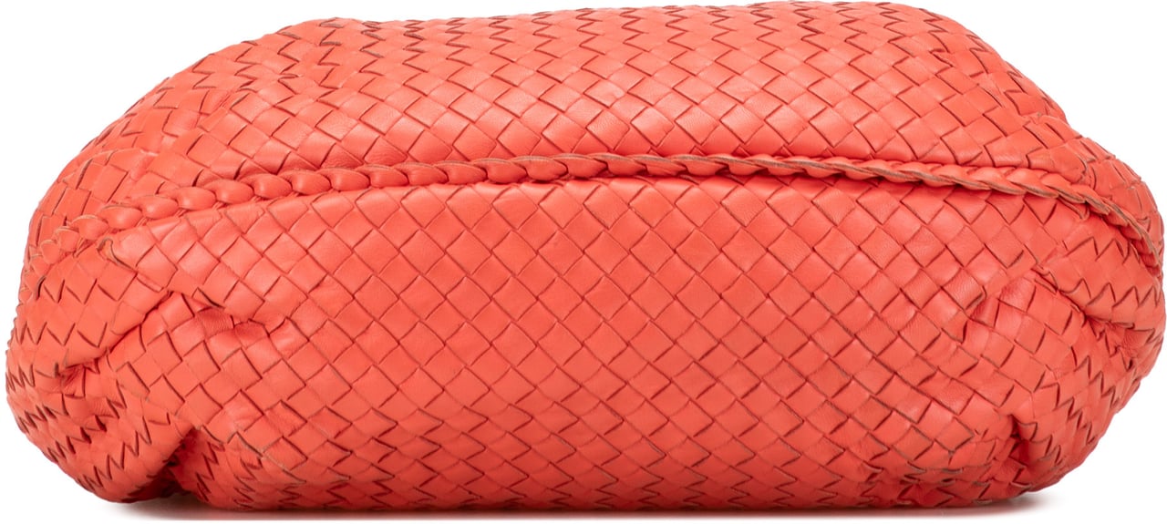 Bottega Veneta Medium Nappa Intrecciato Belly Hobo Oranje