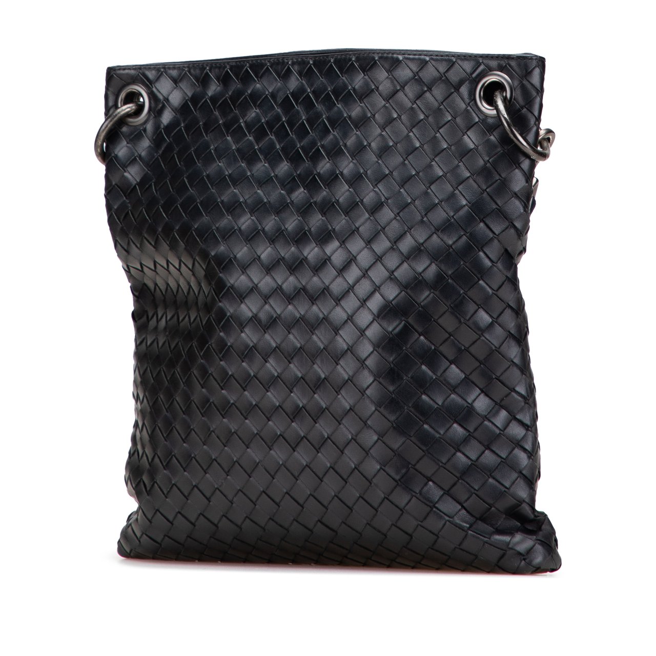 Bottega Veneta Nappa Intrecciato VN Crossbody Zwart