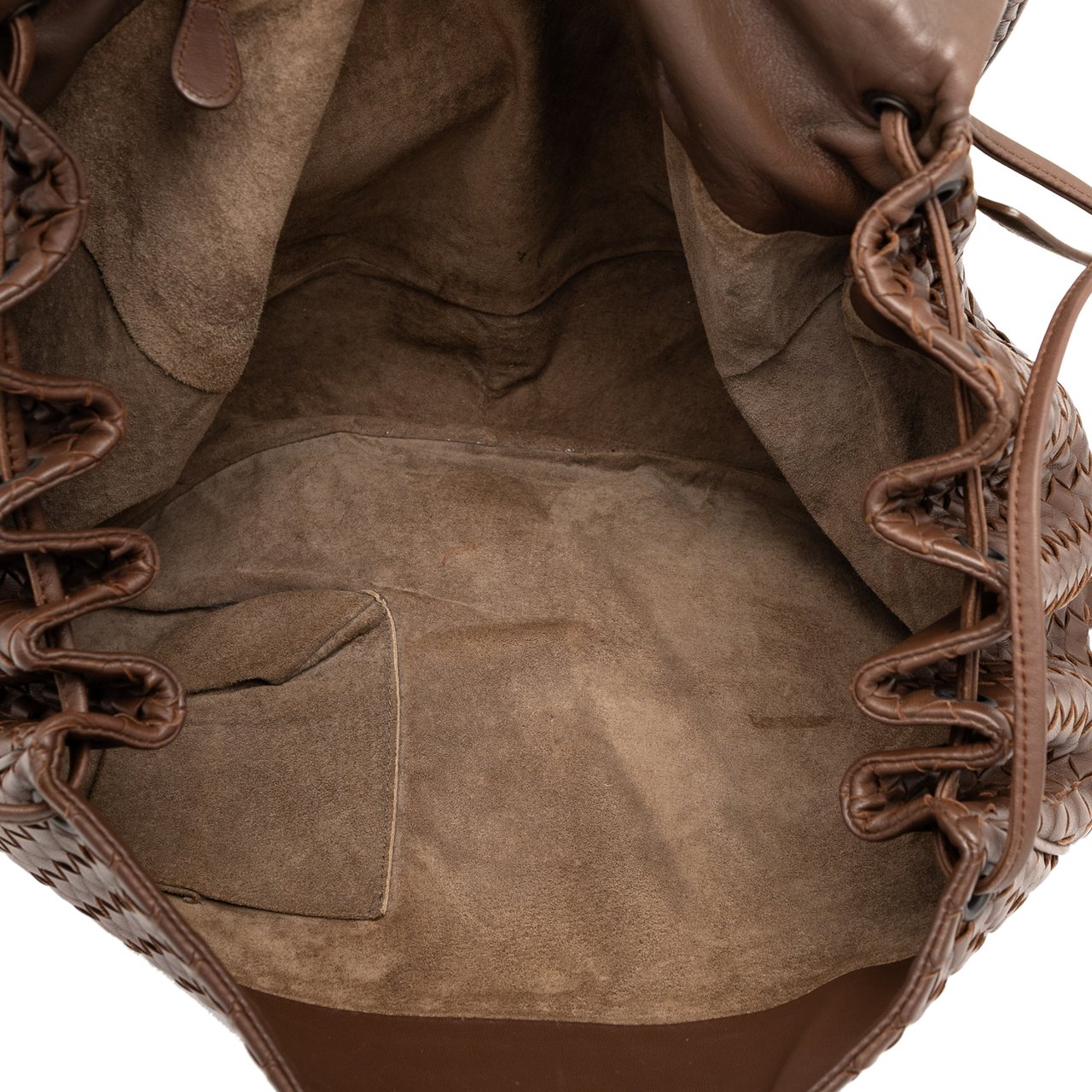 Bottega Veneta Nappa Intrecciato Flap Crossbody Bruin