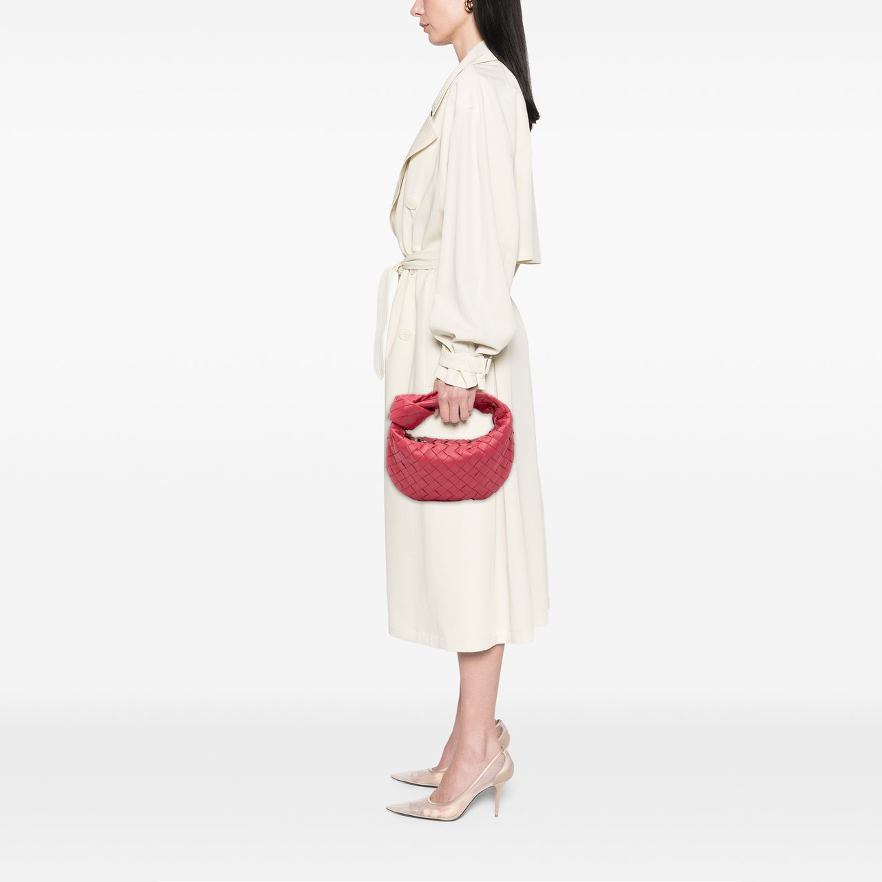 Bottega Veneta Mini Nappa Intrecciato Jodie Roze