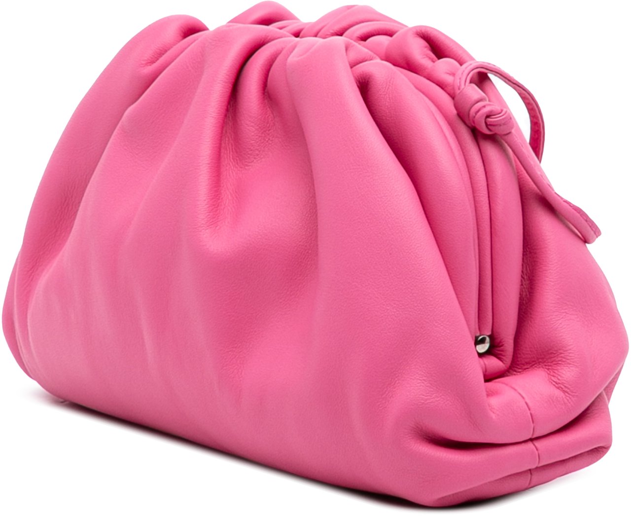 Bottega Veneta Lambskin The Mini Pouch Crossbody Roze