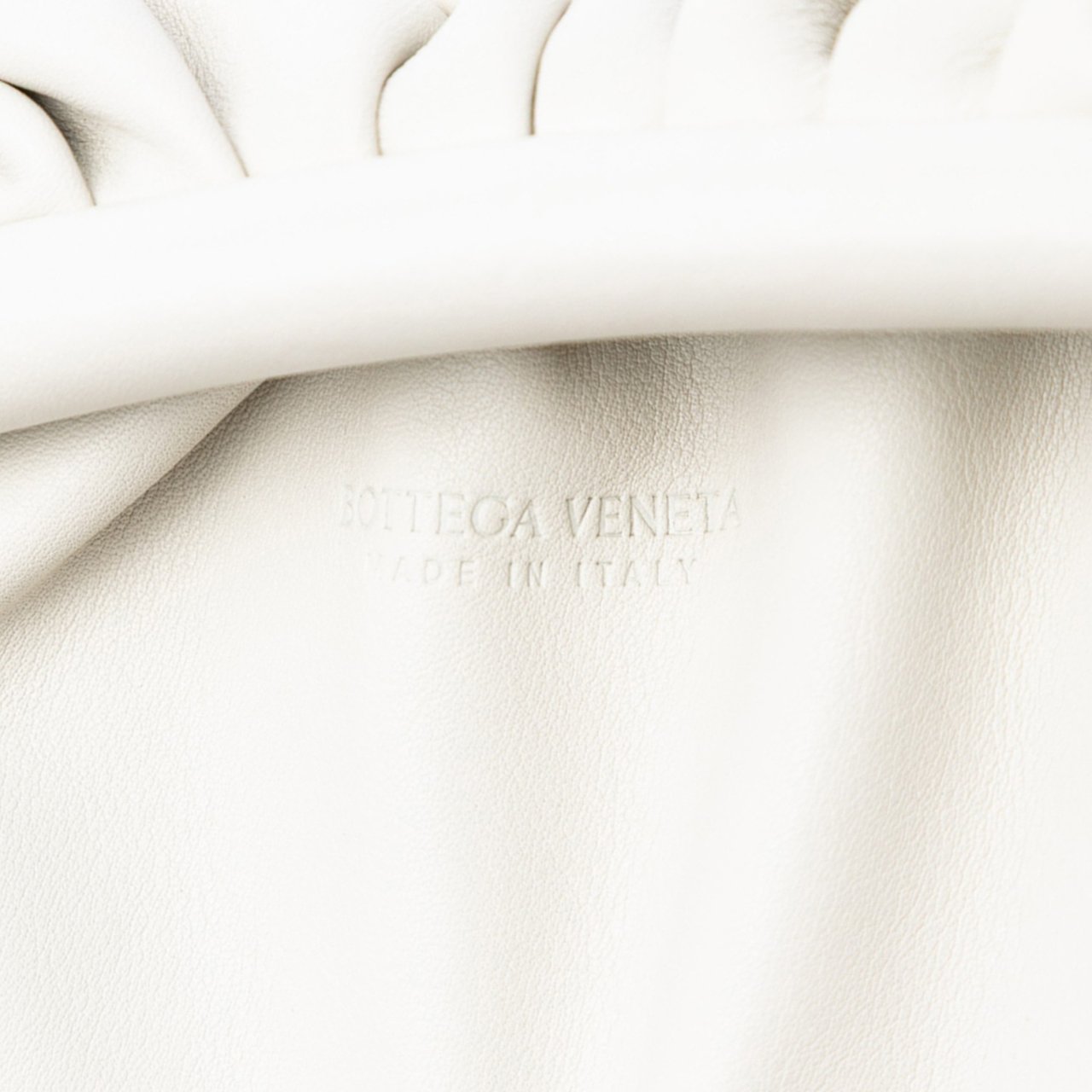 Bottega Veneta Lambskin The Mini Pouch Crossbody Wit