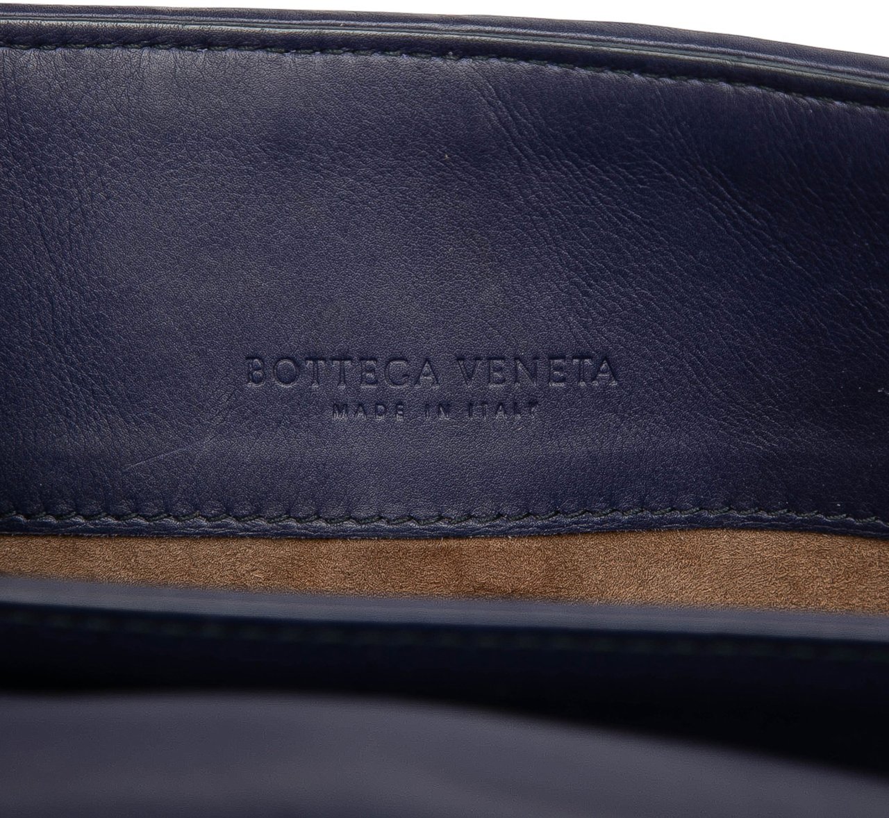 Bottega Veneta Small Nappa Intrecciato Stitched Olimpia Shoulder Bag Blauw