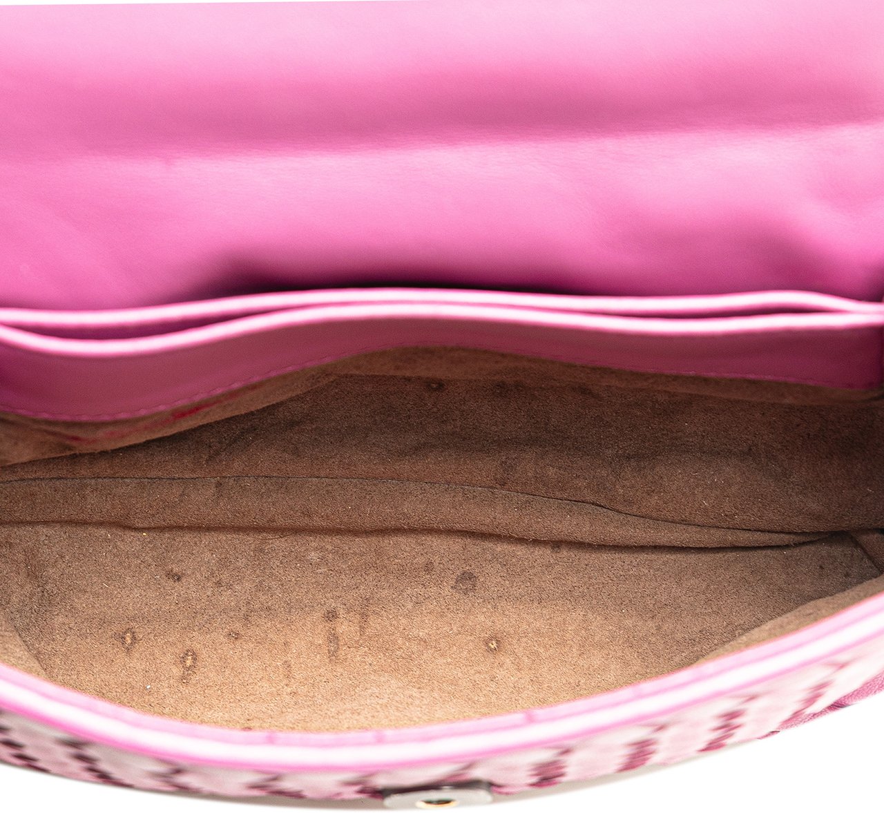 Bottega Veneta Baby Nappa Intrecciato Olimpia Crossbody Roze