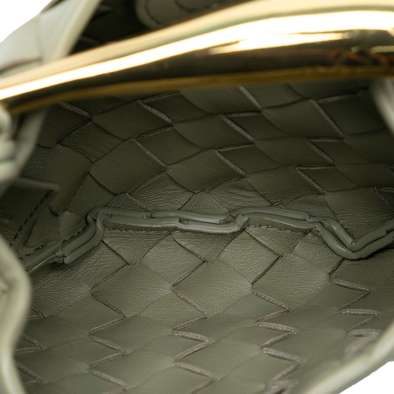 Bottega Veneta Baby Lambskin Intrecciato Sardine Grijs