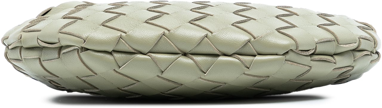 Bottega Veneta Baby Lambskin Intrecciato Sardine Grijs