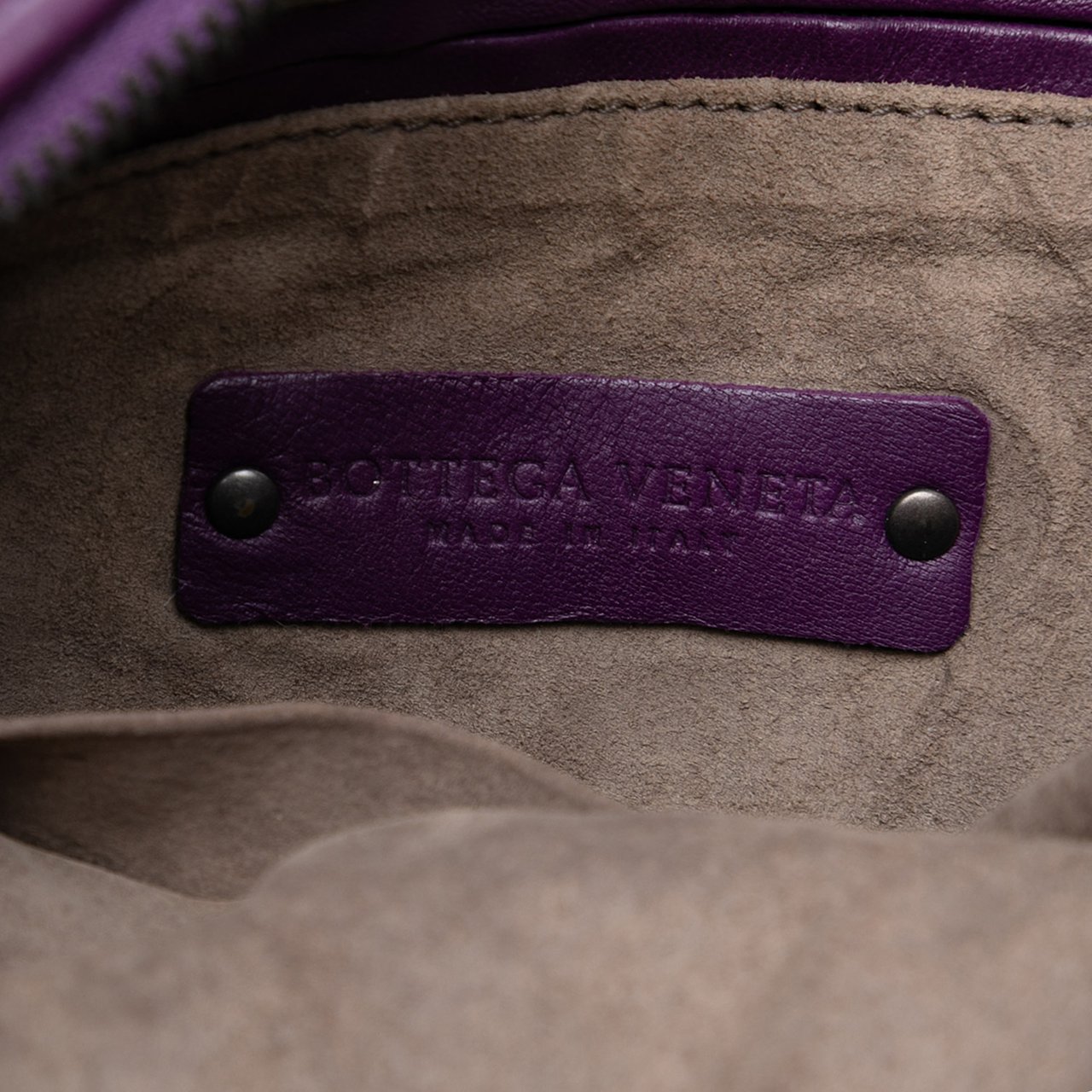 Bottega Veneta Nappa Intrecciato Nodini Crossbody Paars