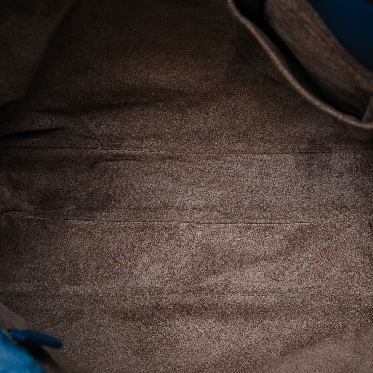 Bottega Veneta Nappa Intrecciato Drawstring Shoulder Bag Blauw