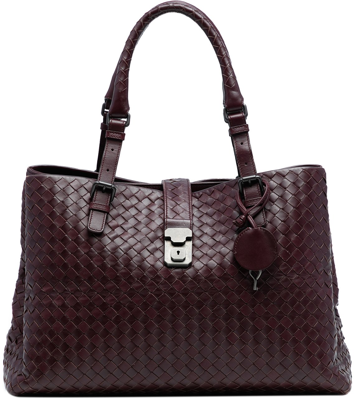 Bottega Veneta Medium Nappa Intrecciato Roma Tote Rood