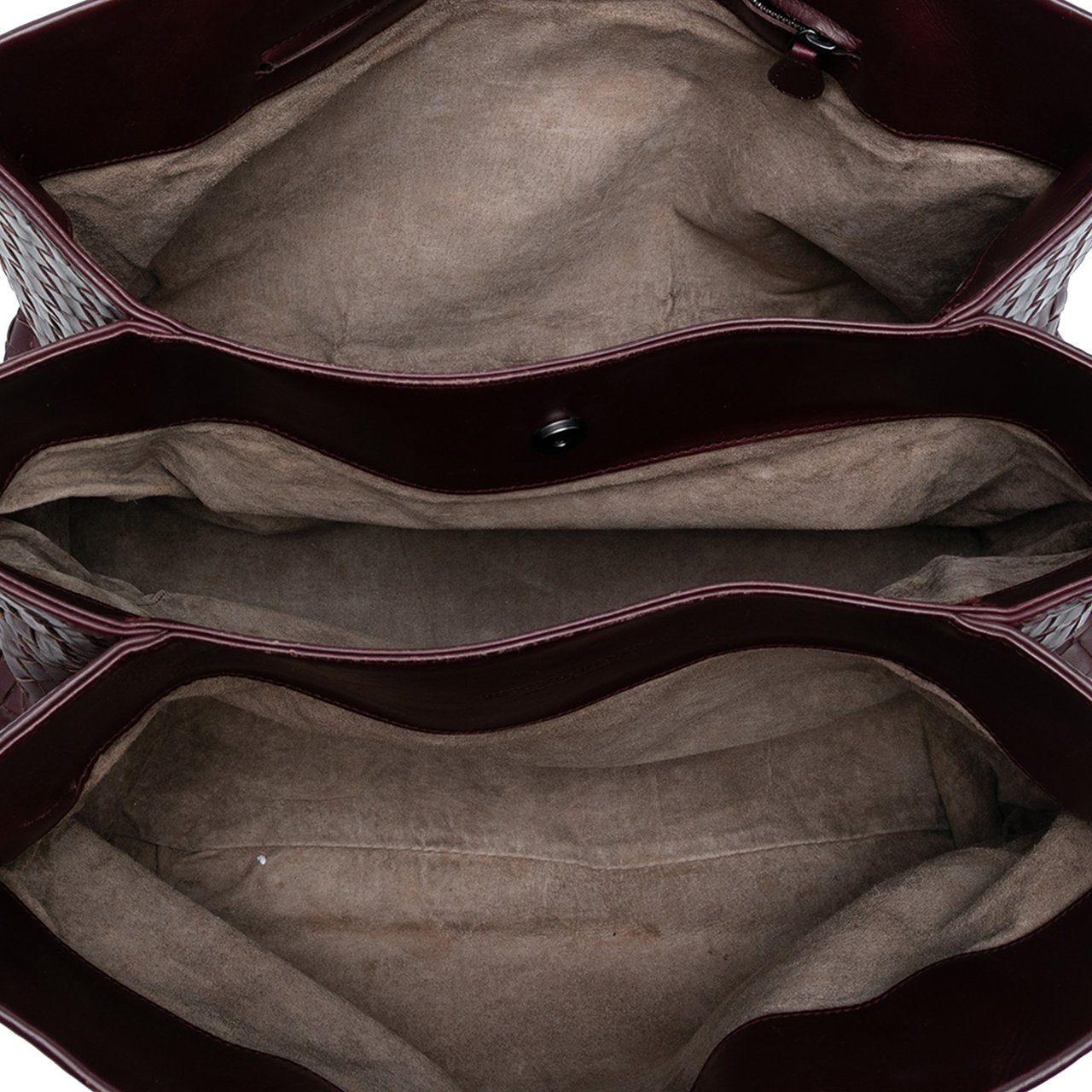 Bottega Veneta Medium Nappa Intrecciato Roma Tote Rood