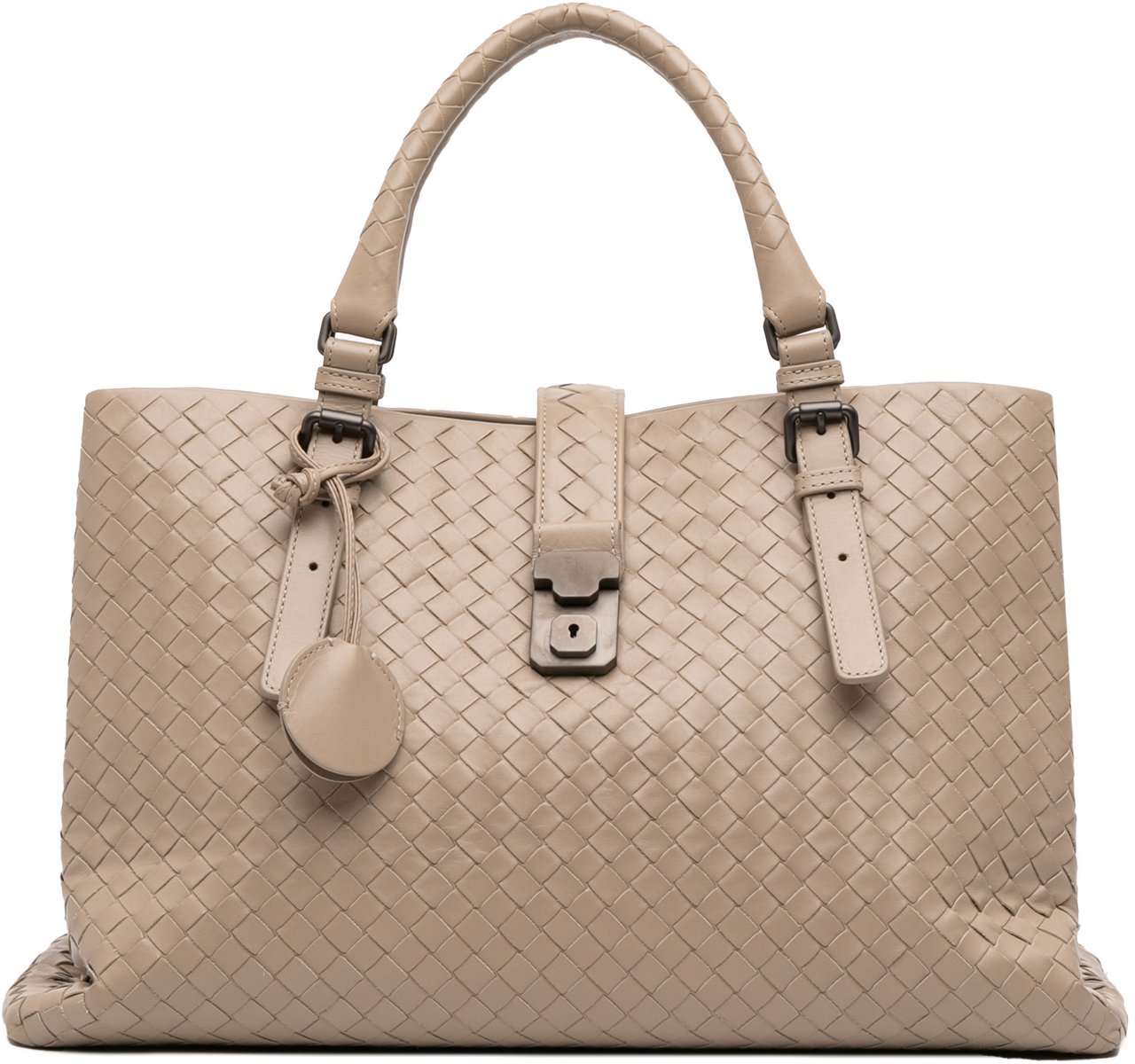 Bottega Veneta Medium Nappa Intrecciato Roma Tote Bruin