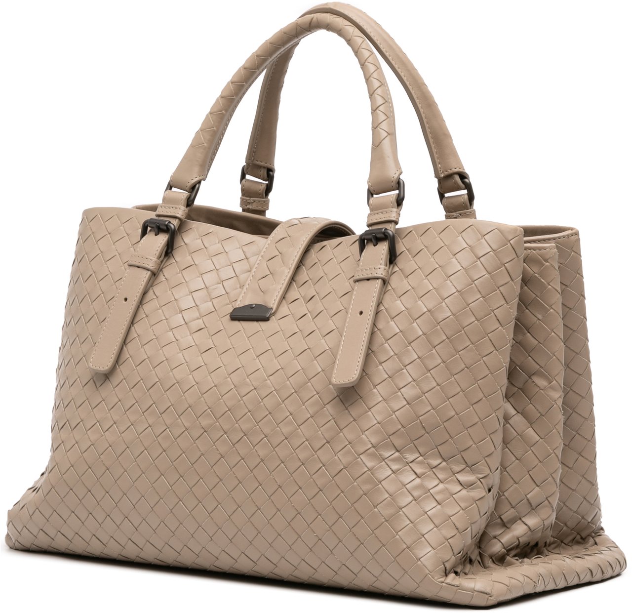 Bottega Veneta Medium Nappa Intrecciato Roma Tote Bruin