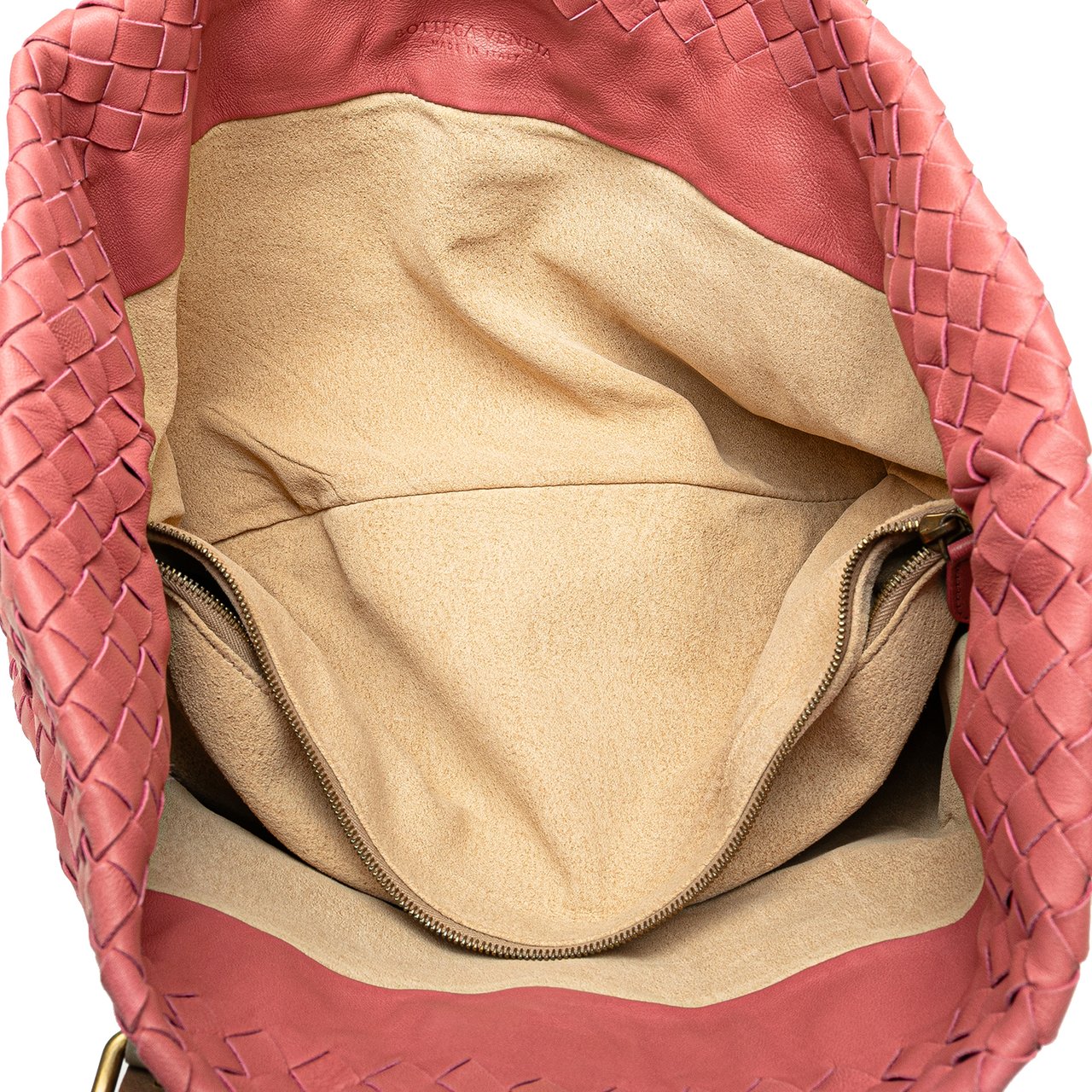 Bottega Veneta Intrecciato Marquise Flower Tote Roze