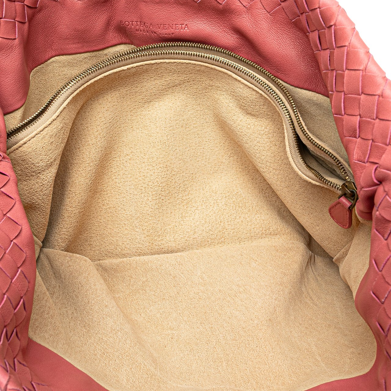 Bottega Veneta Intrecciato Marquise Flower Tote Roze