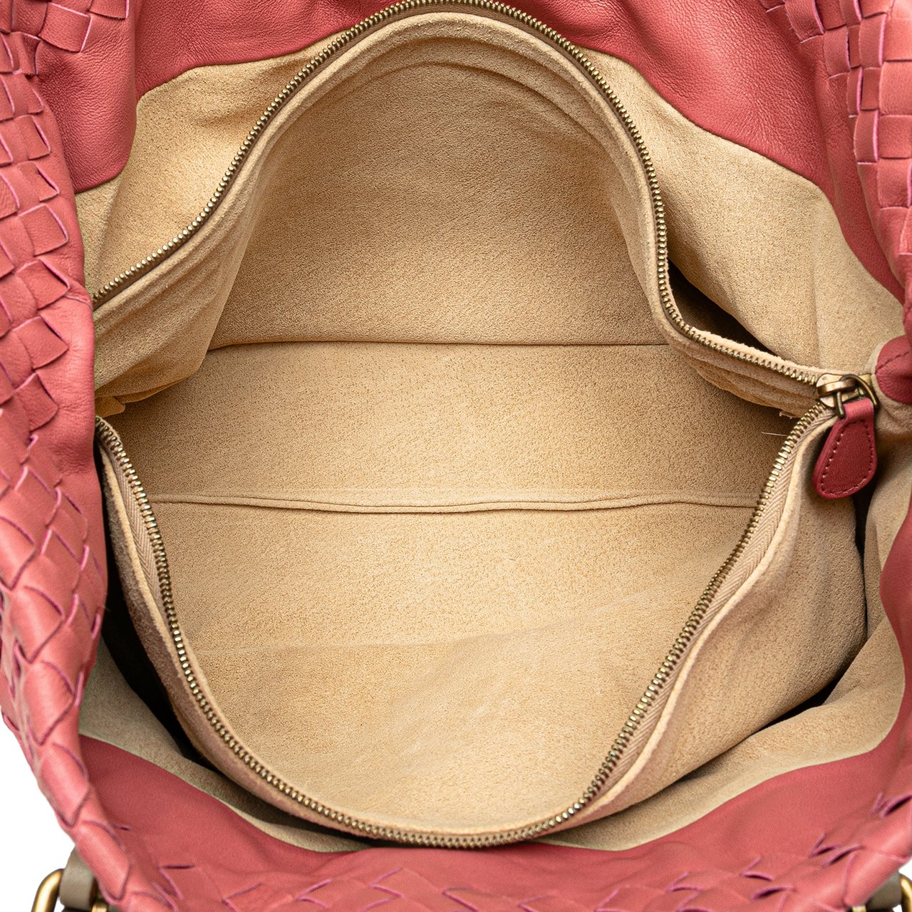 Bottega Veneta Intrecciato Marquise Flower Tote Roze