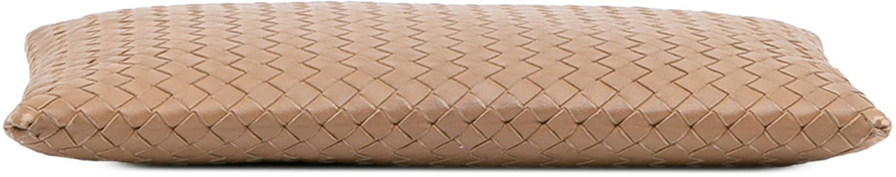 Bottega Veneta Nappa Intrecciato Clutch Bruin