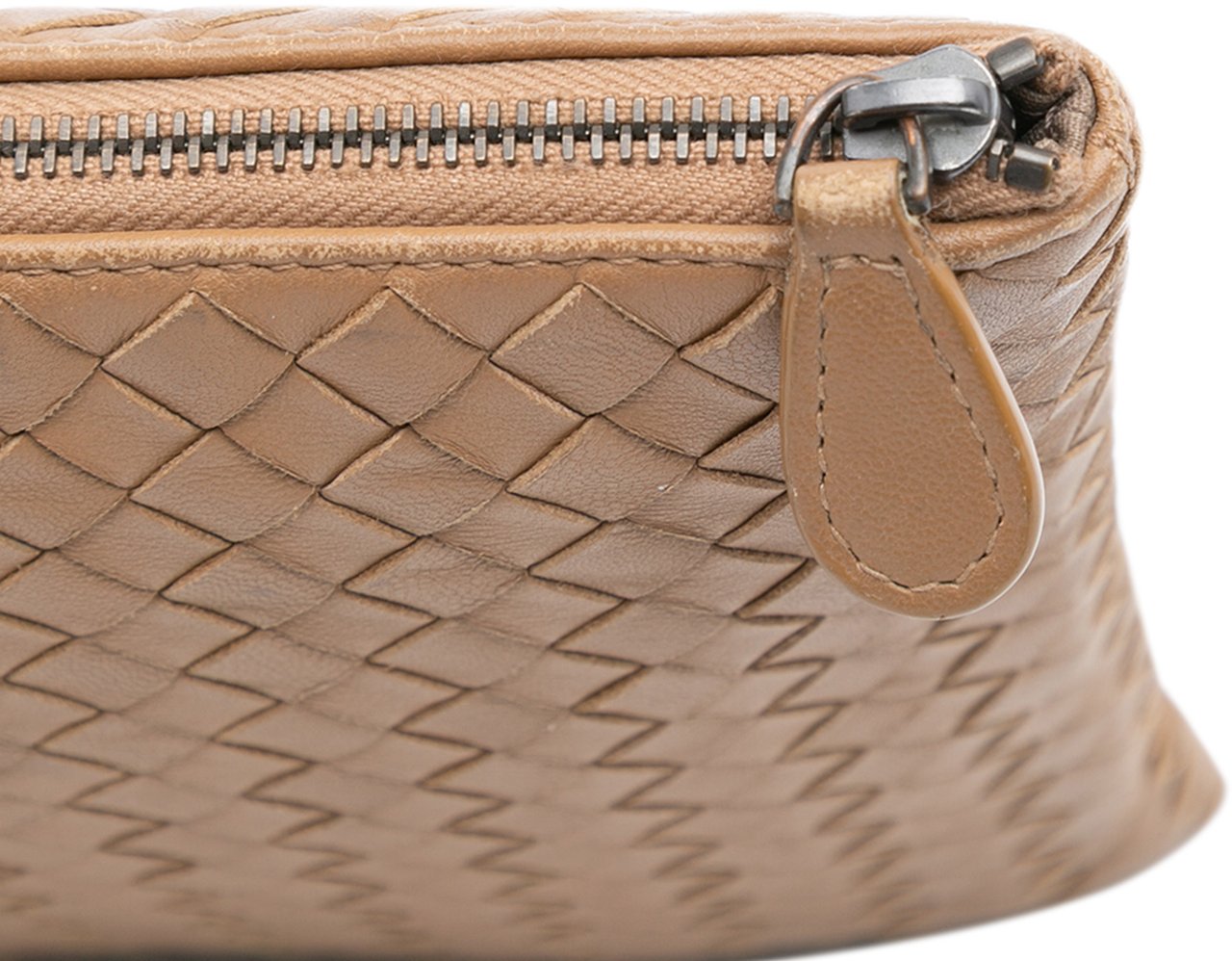 Bottega Veneta Nappa Intrecciato Clutch Bruin