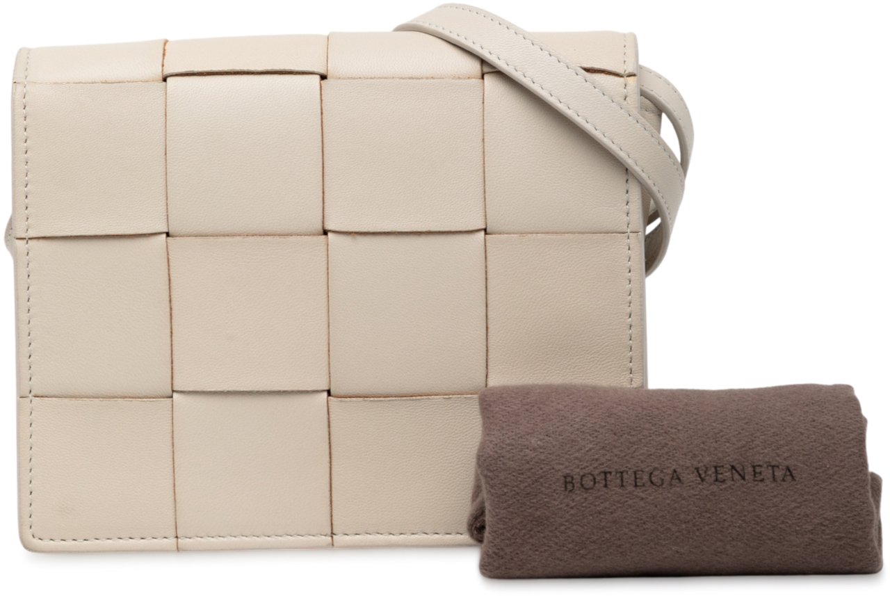 Bottega Veneta Mini Nappa Maxi Intrecciato Cassette Crossbody Wit