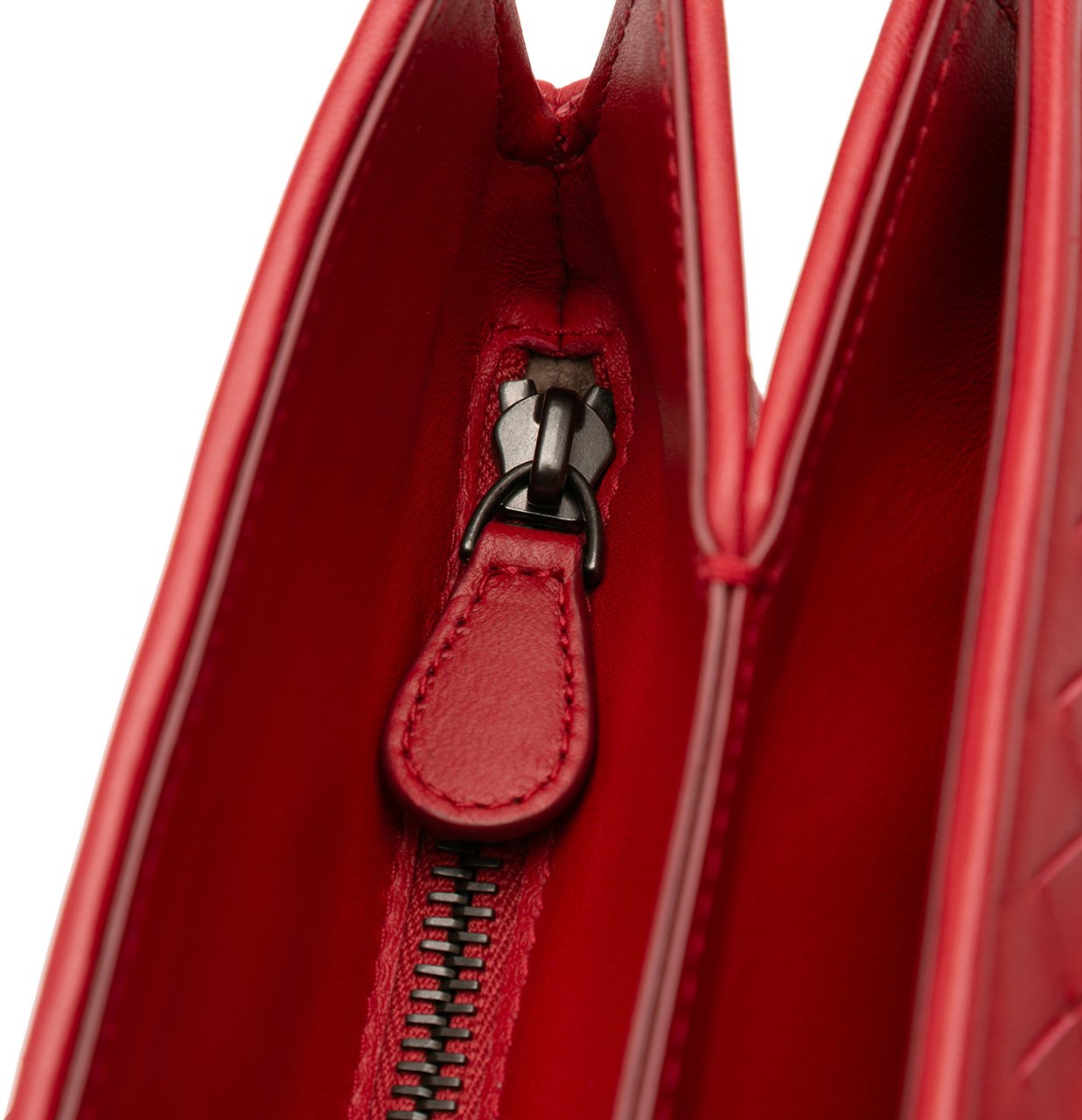 Bottega Veneta Nappa Intrecciato Satchel Rood