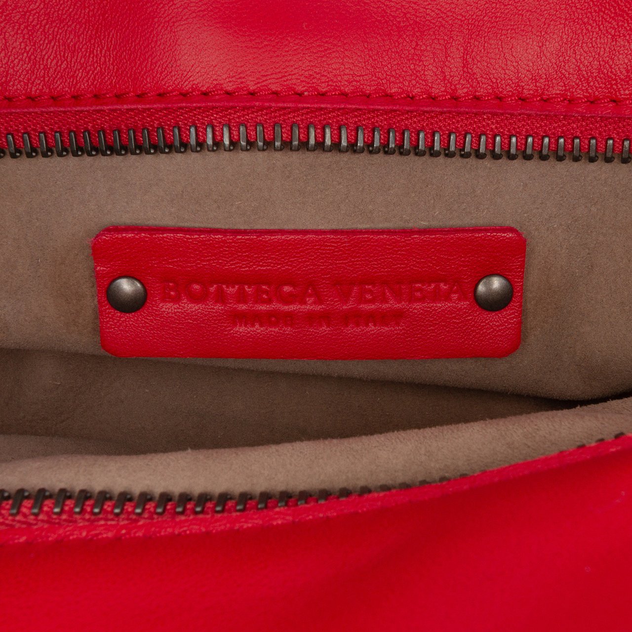 Bottega Veneta Nappa Intrecciato Satchel Rood