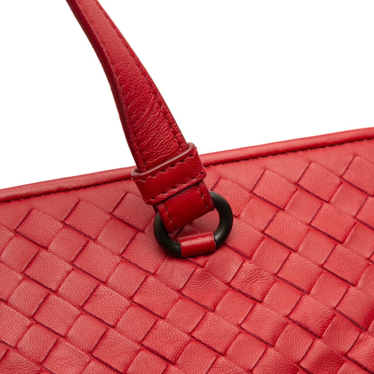 Bottega Veneta Nappa Intrecciato Satchel Rood