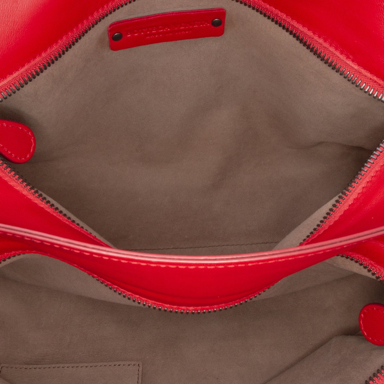 Bottega Veneta Nappa Intrecciato Satchel Rood